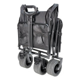 Foldable Camping Wagon 150L Portable Hand Trolley with All-Terrain Wheels and Tailgate For Outdoor V985-UTILITYWAGON