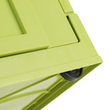 Storage Bin with Lid 20L Stackable Storage Container with Wheels Folding Storage Box Closet V1294-YM0901-3117250065812
