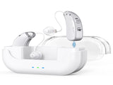 Rechargeable Hearing Amplifier with Charging Case Compact Sound Enhancer for Daily Use, Noise V1107-CS-BTYS905