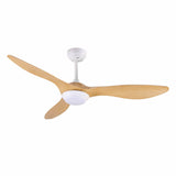 Devanti 52'' Ceiling Fan DC Motor w/Light w/Remote - Wood CF-B-52-310B-LW