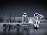 Silver and Purple 4-in-1 Cordless Handheld Vacuum Cleaner - Powerful 16KPa Suction with Brushless V888-ELOSUNG36037