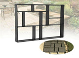 10Grids Garden Paving Brick Patio Concrete Slabs Maker Path Driveway Stone Mould V767-6EJJ26