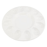 Deviled Egg Platter Sturdy Heat Resistant Hold 12 Eggs White Ceramic Easter Egg Holder Tray for V1294-YM0901-3118240259311