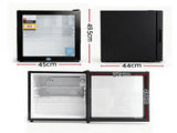Devanti 40L Bar Fridge Glass Door Mini Fridge Countertop Cooler Black BF-F-G-40L-BK