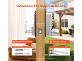 Mechanical Keyless Entry Door Lock, 2.0 Code Upgrade, 4-7 Digits Code, Single-Sided Push Button V952-JXMMSYSQXQRSNIU67001V0