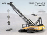 Huina RC CRANE 114 2.4Ghz Construction Tower Excavator Truck Toy Kids Boys Gift V610-TOY-HN-1572