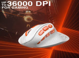 SOLAKAKA E9 Pro Vertical MMO Mouse Tri-Mode 36000 DPI 8000Hz PAW3395 XFF3-MSSME9P-WH