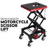 Motorcycle Scissor Lift Stand 136kg Hydraulic Motorbike Lifter Dirt Bike Jack V379-MOTOSCRLIFT001