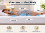 Giselle 5cm King Memory Foam Mattress Topper Pillow Top with Gel Foam MATTRESS-TOP-PM-5-K