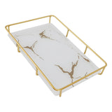 Bathroom Vanity Tray Modern Stylish Anti Slip Kitchen Sink Countertop Storage Organizer L White V1294-YM0710-3112230084113