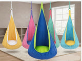 hanging hammock chair, indoor hammock chair, outdoor hammock chair, inflatable pillow, pocket, V1102-103-43376-YEL-160-70CM