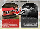 Chicken Hen Coop Hutch Nesting Box 3-Hole Roll Away Metal Design 52x47.5x81cm Durable Indoor Outdoor V985-NESTINGBOX