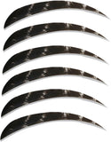 50pcs Turkey Feather Fletching 4'' / 5'' Right Wing Drop-Shaped Arrow Fletches Feathers Vanes for V1259-DP01-A-5376