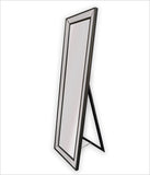 Black Beaded Framed Mirror - Free Standing 50cm x 170cm V292-MIRR-BDD012