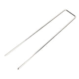 50Pcs Galvanized Steel Garden Stakes U Shaped Tent Stakes U Shaped Galvanized Landscape Pins Heavy V1294-YM0703-3111230111611