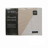 Ardor 1000TC Cotton Rich Reversible Sheet Set Taupe KING V442-INT-SHEETS-REVERSIBLE-TAUPE-KI