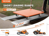 Portable Loading Ramps, 2 Pcs 1200 x 215 mm, Durable Aluminum Shed Ramp Set with Anti-Slip Holes, V952-LJSL472X85INA1TAOV0