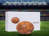 Handcrafteden Football Puzzle 3D Mortise and Tenon Soccer Ball Assembly Kit Walnut , Beech V1107-CS-LBSMZQ1