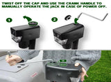 Electric A Frame Trailer Jack LED Light Power Tongue Jack Weight Capacity 3500 lbs 9Inch to 32Inch V985-JACKSTANDWHEEL