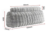 Giselle Wedge Pillow Headboard, Easy Wash Zipper Cover & Anti-Flat Foam, Couch Lumbar Support for HBP-VRNECK-COR-GY-KS