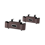 BrownMultifunctional Car Seat Back Organizer - Nappa Leather Tissue Box Holder with Cup V888-ELOSUNG56214-3