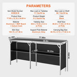 Extra Long Folding Portable Bar Table - Tradeshow Podium Table for Indoor V952-LSZST20ZDSZJFECDIV0