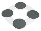 Dining Table Turntable Reusable Tabletop Slide Rail Manual Rotating Tray Round Serving Plate for V1294-YM0901-3118240225911