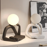 Black Creative Book Reader Desk Lamp - USB Powered, Modern Resin Design V888-ELOSUNG15685