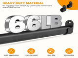 18-63" Oval Closet for Hanging Clothes Adjustable Closets Heavy Duty Black Poles Bar Closet V1107-127-10231-BLK3