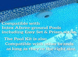 Pool Inlet Strainer Water Jet Connector Kits Compatible with Intex Above Ground Pool Strainers V1107-125-21686