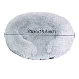 USB Heated Pet Bed with Semi-Enclosed Design, Soft Plush Fleece, Removable Washable Cover, V1341-ZY-R6NSKUJN-60CM-MULTICOLOR
