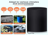 55 Gallon Drum Cover, 210D Oxford Cloth Water Storage Barrel 25 x 37 Inch Outdoor Waterproof Rain V1259-DP01-A-1122