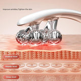 V-shaped Facial Massage Roller, 8 Stainless Steel Balls, Two-tone Design, LCD Screen, 5 Speed V1385-LBAMY-WU-916-015