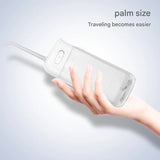Portable Water Flosser - 70-Day Battery, 4 Modes, 5 Nozzles, IPX7 Waterproof, 200ml Telescopic V888-ELOSUNG29809