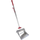 Dust Pan and Broom Set Silver Plastic 1Set 27x9In V1366-AZ2-W-21094