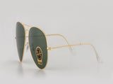 Aviator Large Metal II Sunglasses in Gold and Green V196-RB3026-L2846