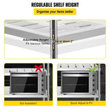 VEVOR Storage Shelf, 5-Tier Storage Shelving Unit, Stainless Steel Garage Shelf, 59.1 x 17.7 x 70.9 V952-BXGCKHJYCC605MVZVV0