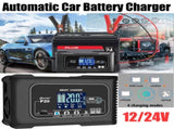 12/24V Automatic Car Battery Charger For Lithium Lifepo4 Lead-Acid AGM/Gel/SLA V201-BAZ2020BL8AU