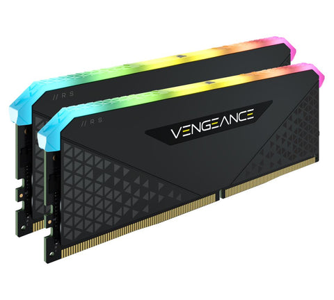 CORSAIR Vengeance RGB RS 16GB DDR4 3600MHz C18 18-22-22-42 Desktop Gaming Memory Black V177-L-MECMD4-VRGBRS2X836