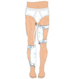 4 pack Fix Leg Bag Strap -Extra Padded Urine Drainage Catheter Leg Bag Support Strap with Soft V1192-AZ-W-0806