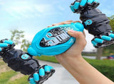 Remote Hand Control Watch Gesture Sensor Twist Car Toy USB charging Car Toy -Blue V1263-JX-6177