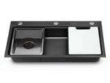 Cefito Kitchen Sink 304 Stainless Steel Bar Sink Millet Grain Water Basin Sink SINK-RG-7545T-BK