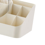 Makeup Brush Holder with Lid 360 Degree Rotating Cosmetic Organizer Desktop Box Skincare V1294-YM0901-3117250188311