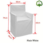 Rans Alfresco 100% Cotton Director Chair Cover - Plain White V442-RAN-COUCHC-DIRECTORPLAIN-WHITE-SH