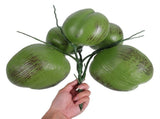 Artificial Coconut Green Plastic and Wire for Hawaiian and Tropical Decor V1192-AZ-W-25221