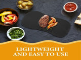 Elegant Black Natural Stone Charcuterie Platter Tray for Meat, Cheese, Sushi and Appetizers V1369-AZ3-W-19141