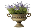 Aged French-Style Urn w/ Handles 32x24cm V637-37056URN