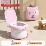 Car Folding Potty, cute cartoon design, folds in seconds for easy carrying, widened seat ring for V1232-CZZDZB001