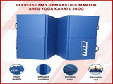 Folding Blue Exercise Mat Gymnastics, Martial Arts, Yoga, Karate & Judo Training V63-766465