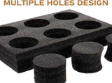 Petluno 6 Holes Takeout Beverage Cup Trays, Hot Cold Drinks Fixing Holders, Foam Coffee Carrier, V1259-DP01-A-1763